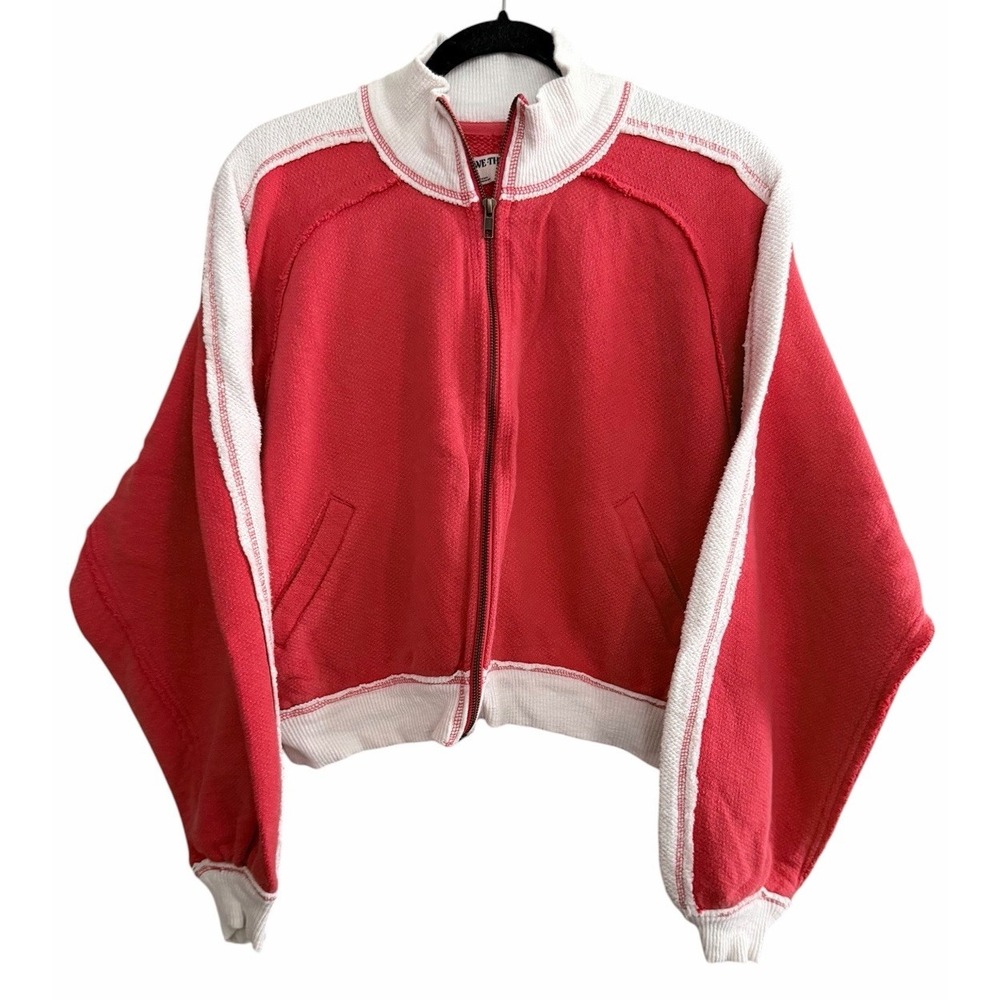 Free People We The Free I'm Yours Turtle Zip-Up Bella Rosa Combo Women's Small